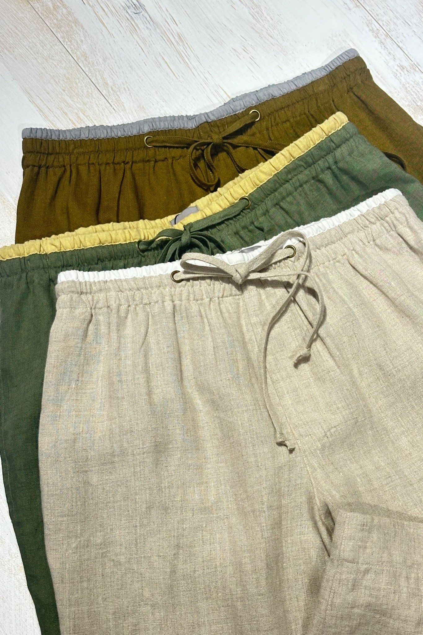 (Men) Elastic Waist Pants