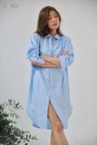 Pleat Shirt Dress
