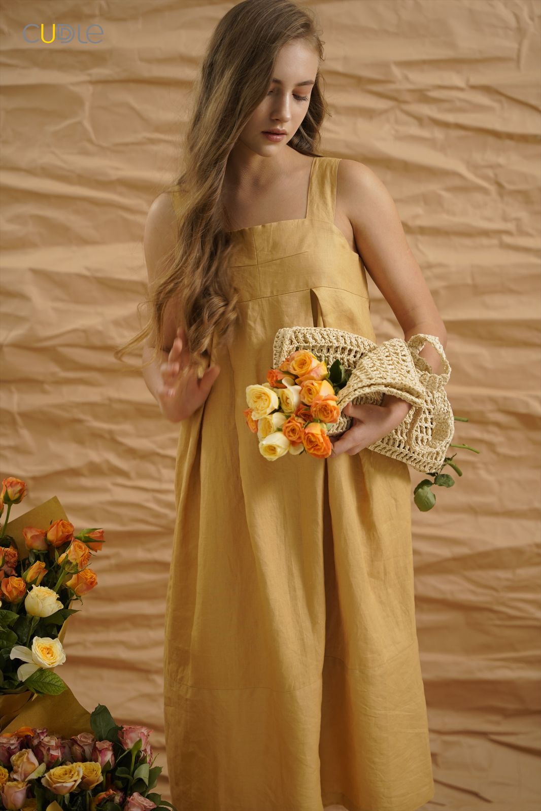 Golden rose Dress