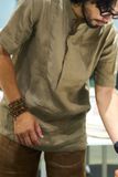 (ED) Band Collar Shirt - S006