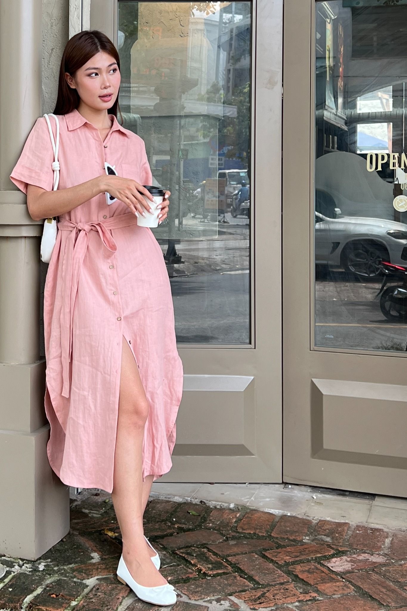 Short sleeve Shirt Dress