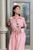 Short sleeve Shirt Dress