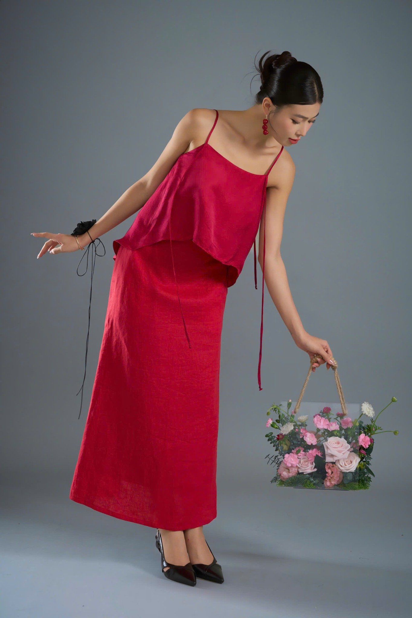 Rosy Top in Nha Xá Silk