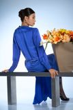 Silk Long Sleeve Shirt Dress
