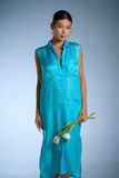 Silk Pocket Shirt Dress