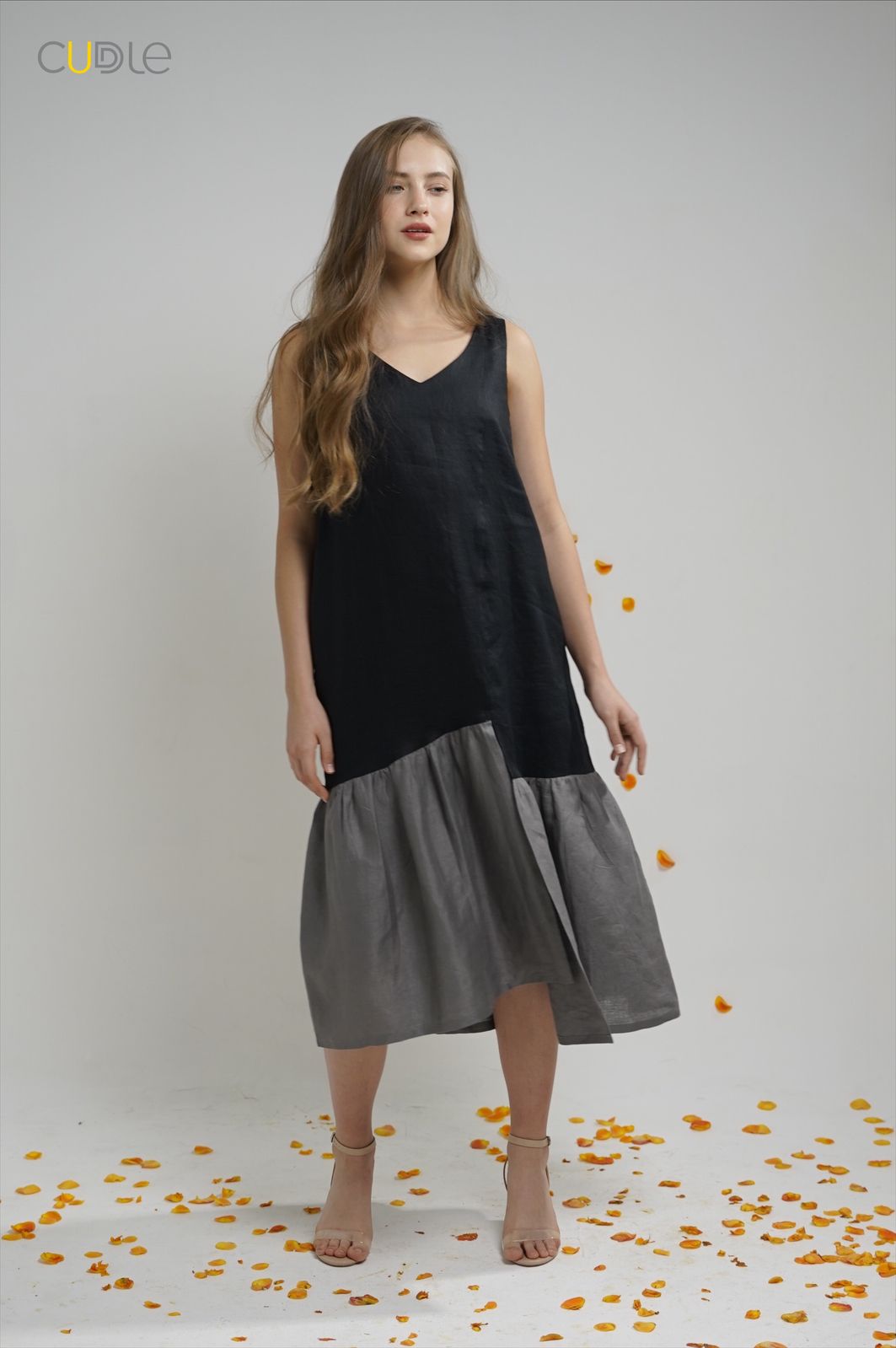 Vneck Long Dress