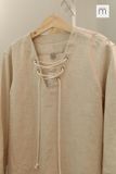 (ED) V-neck LS Shirt - L010