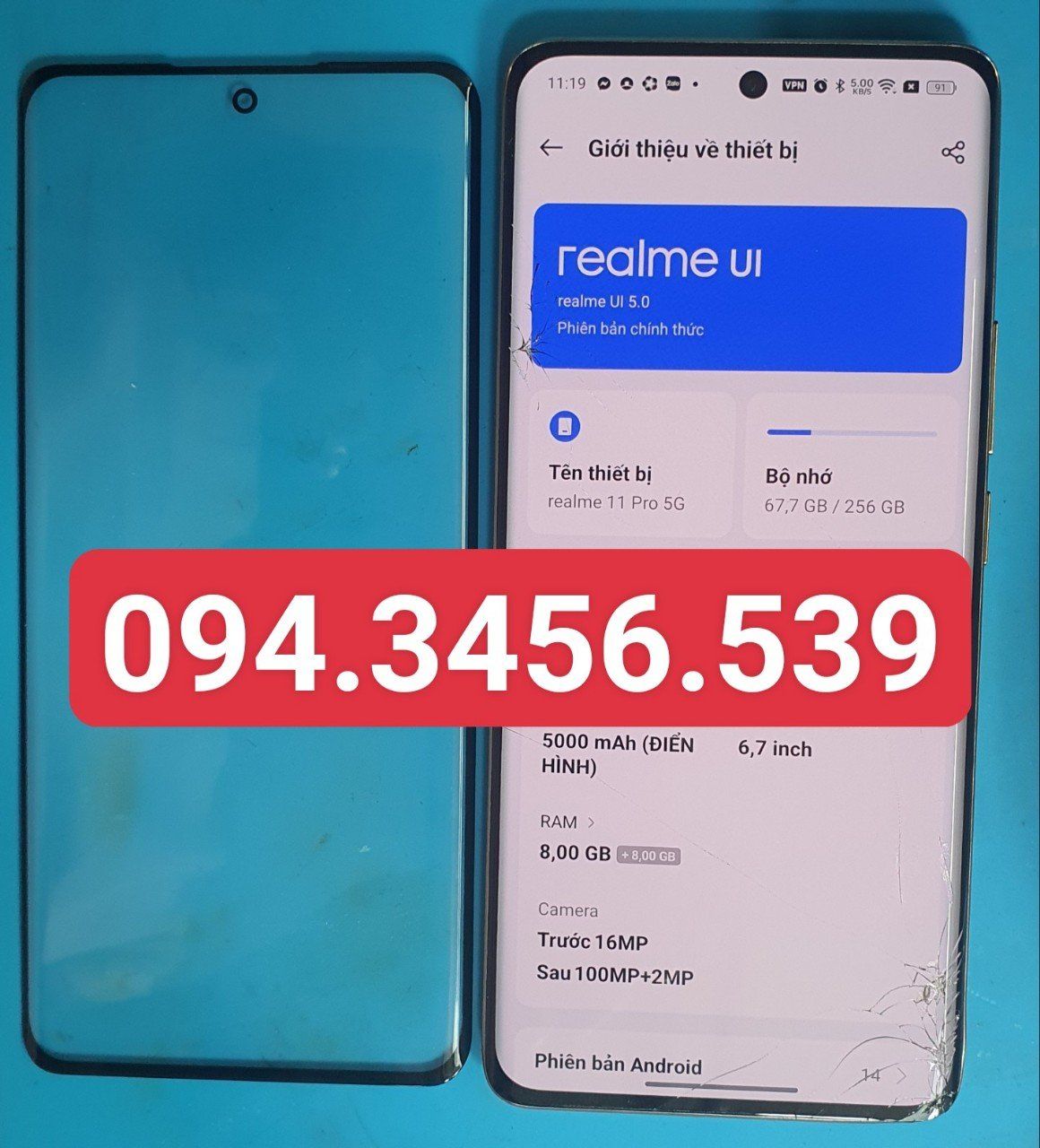  Thay kính Realme 11 Pro 