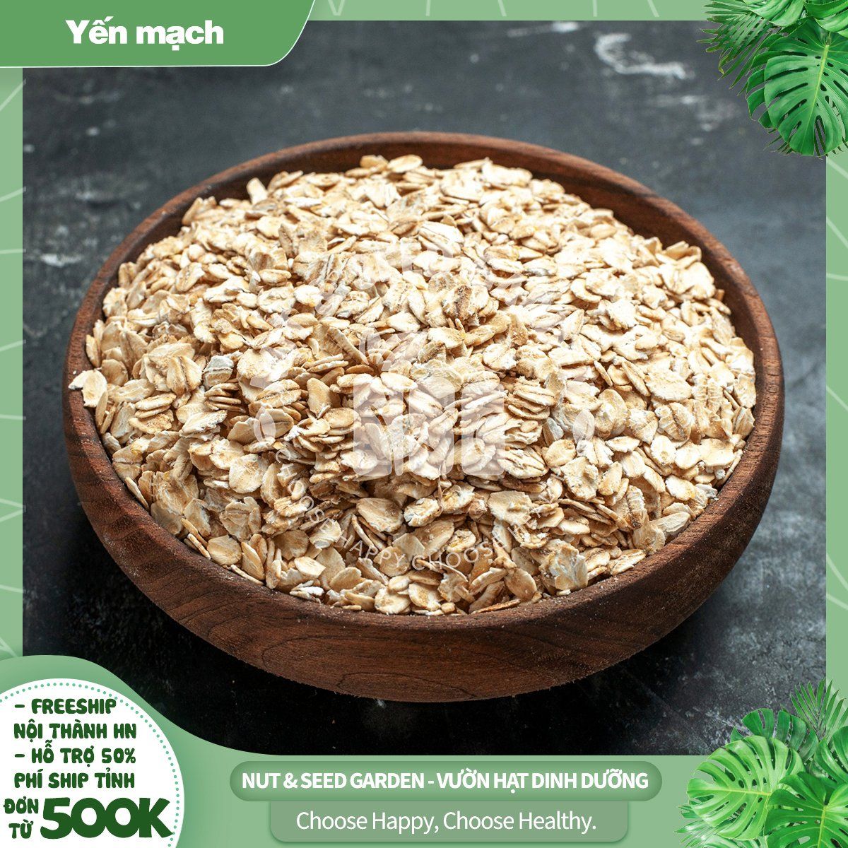Yến mạch cán dẹt Holinuts