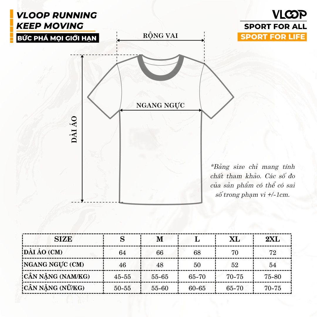 Áo Chạy Bộ VLOOP Cổ Tròn Màu Xanh Lá - BST KEEP MOVING
