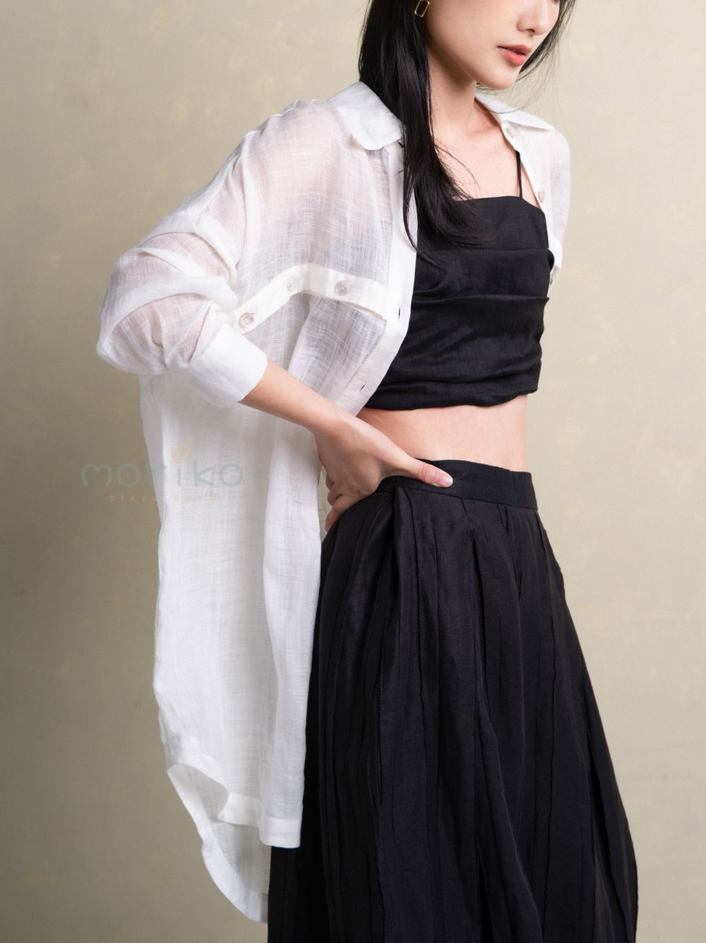 Áo hai dây croptop