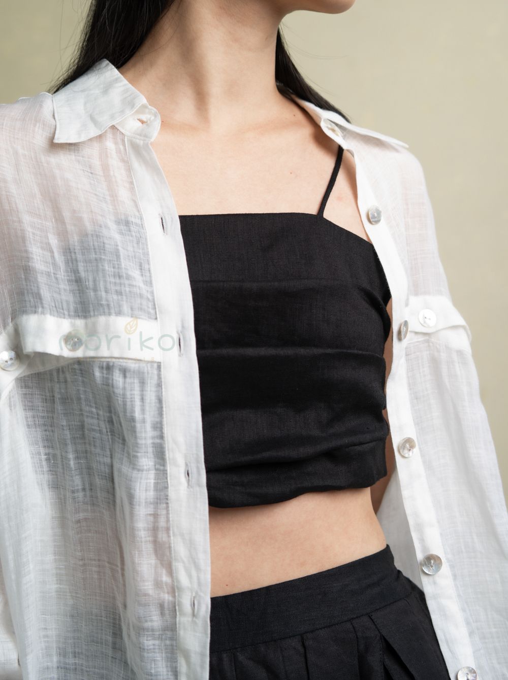 Áo hai dây croptop