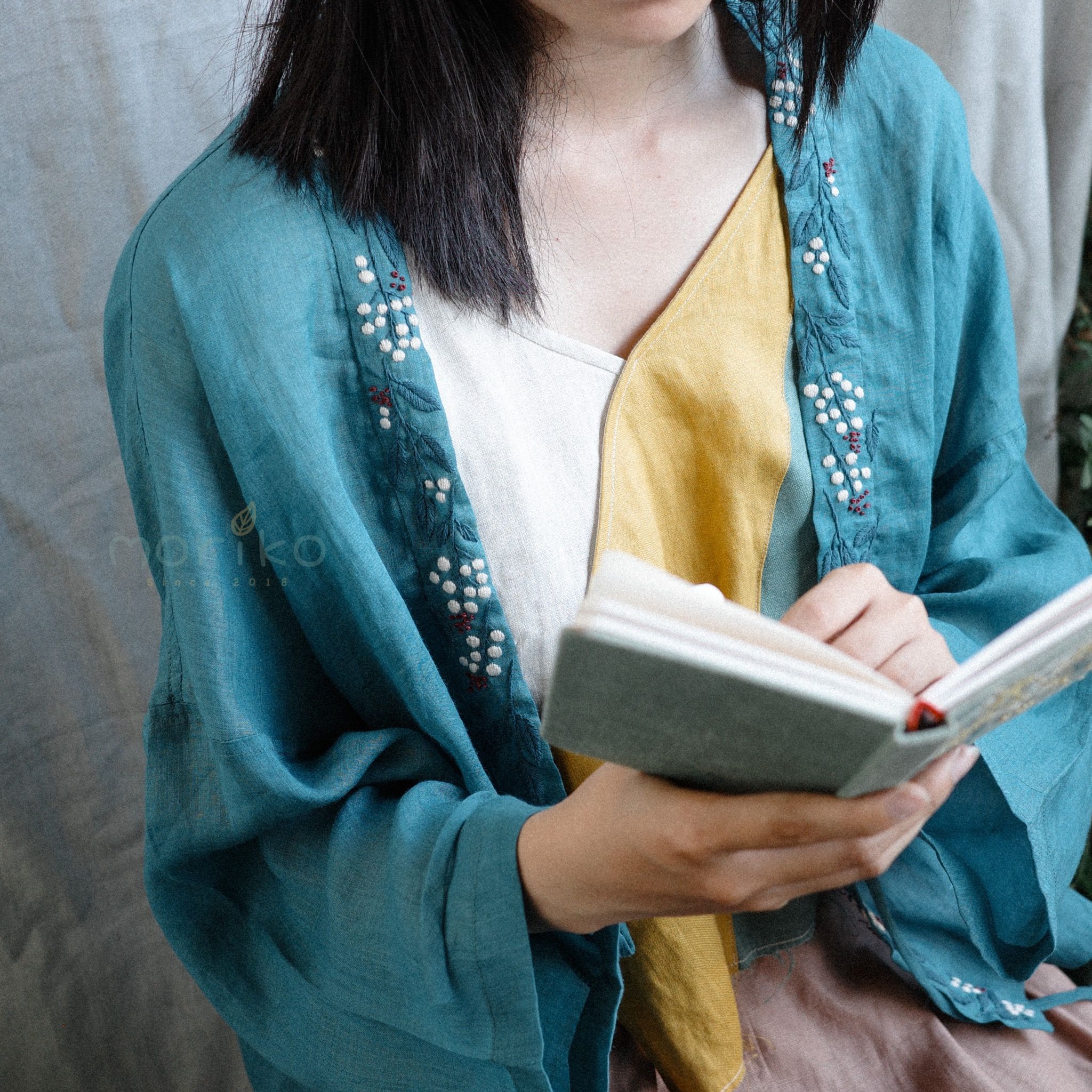 Áo khoác Haori Linen Tơ