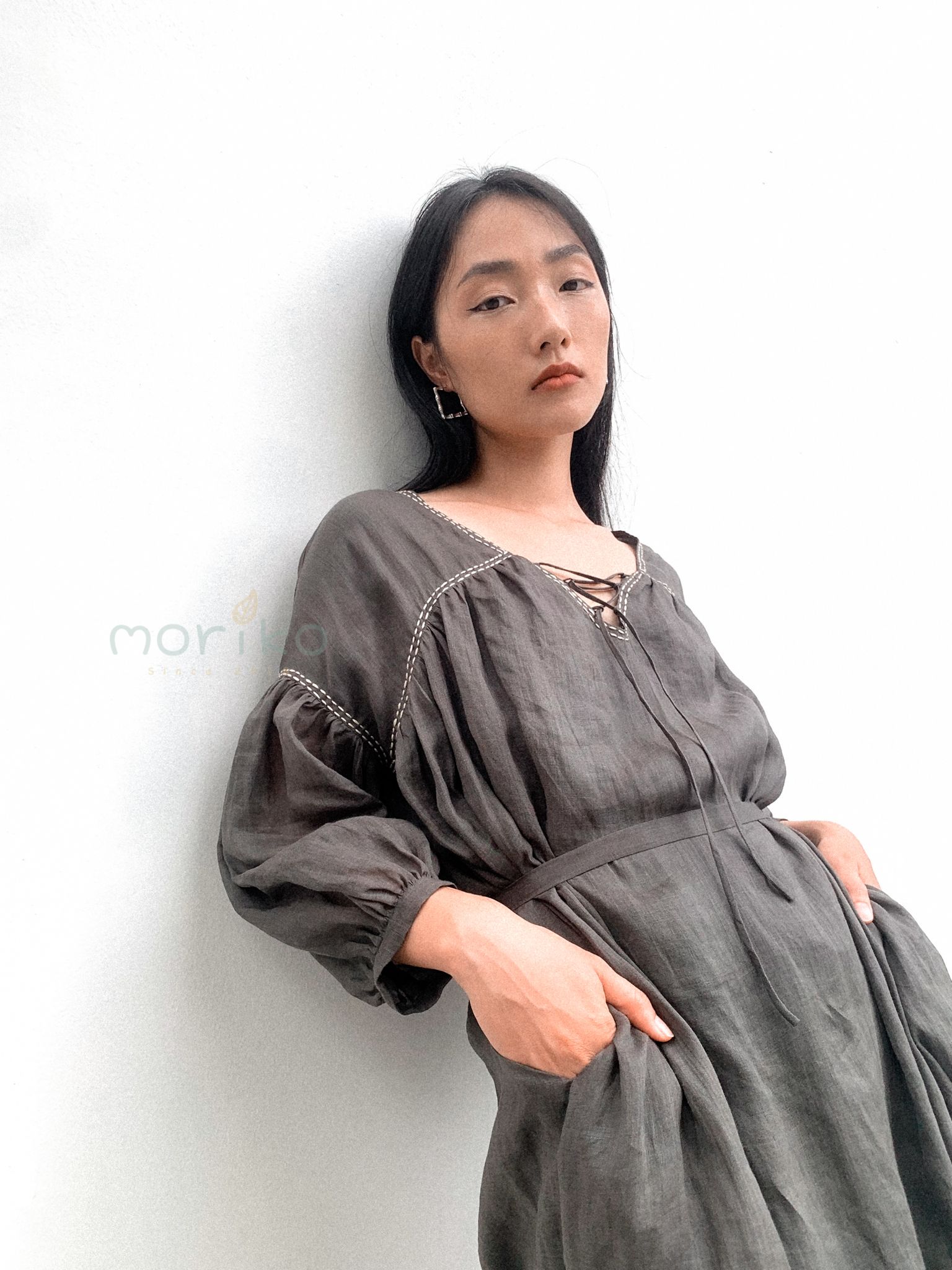 Đầm Babydoll Linen tơ.