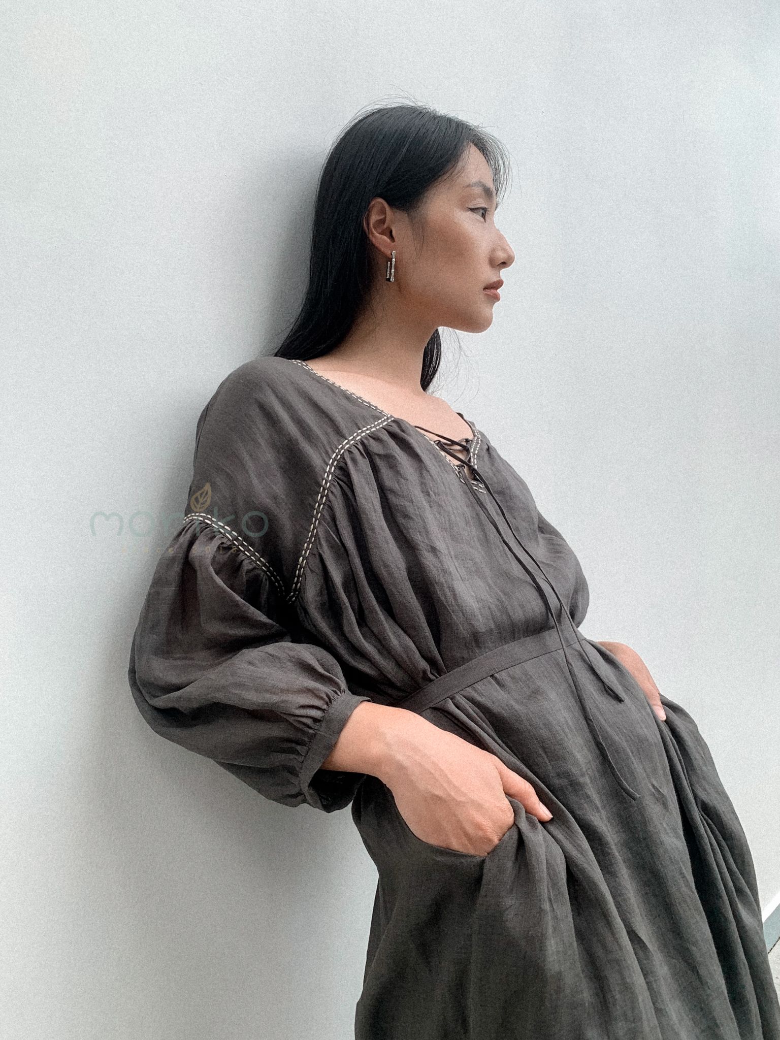 Đầm Babydoll Linen tơ.