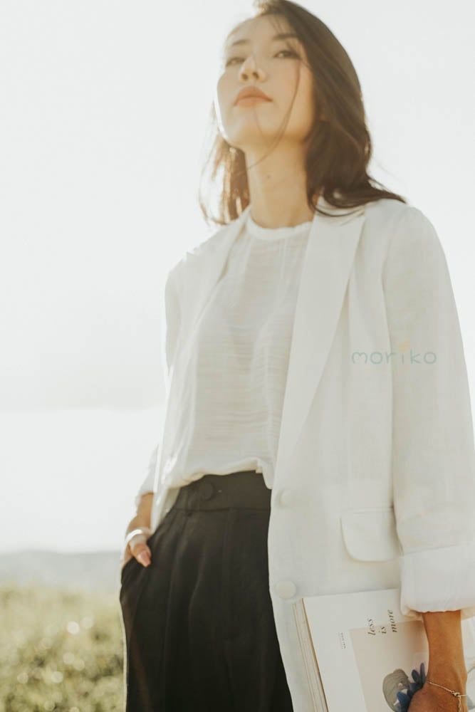 Áo khoác Blazer trắng