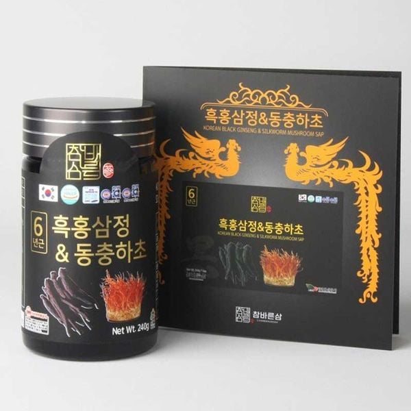 Cao Hắc Sâm Đông Trùng Hạ Thảo Hộp Giấy