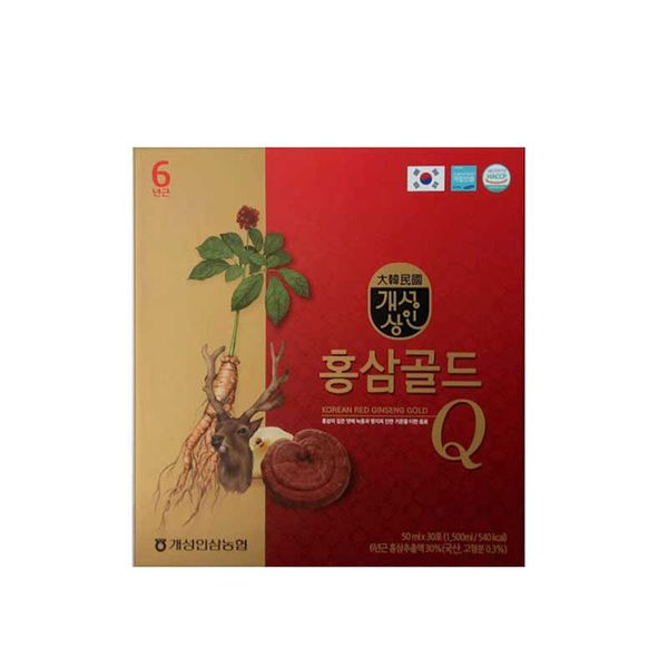 Nước Hồng Sâm Nhung Linh Chi Gold Q 50ml x 30 gói
