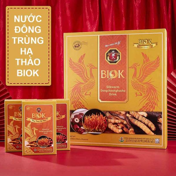 Nước Đông Trùng Hạ Thảo BIOK 70ml x 30 gói