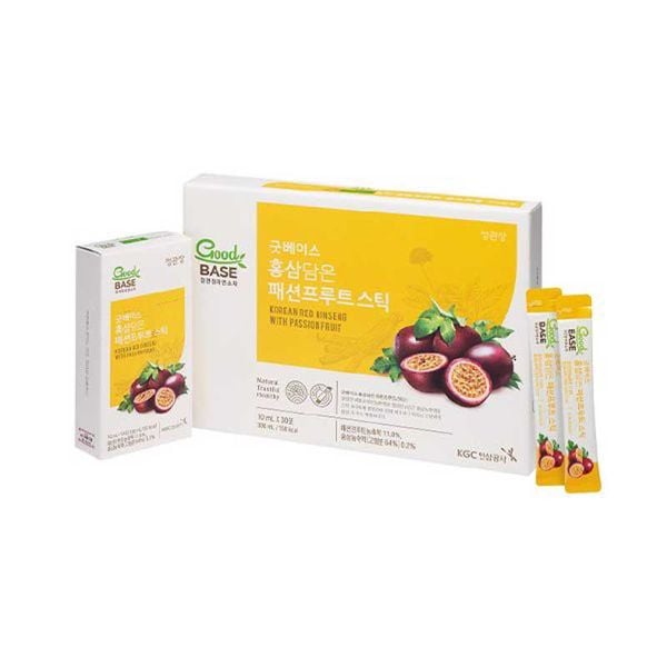 Nước Hồng Sâm Chanh Dây KGC Goodbase 10ml x 30 gói