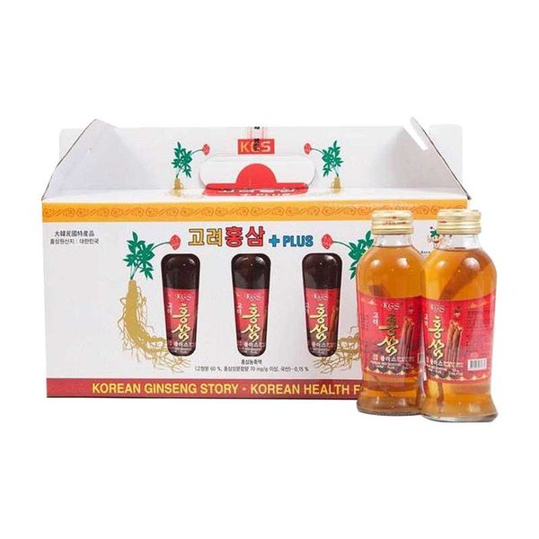 Nước Sâm Chai Nguyên Củ KGS 120ml x 10 chai