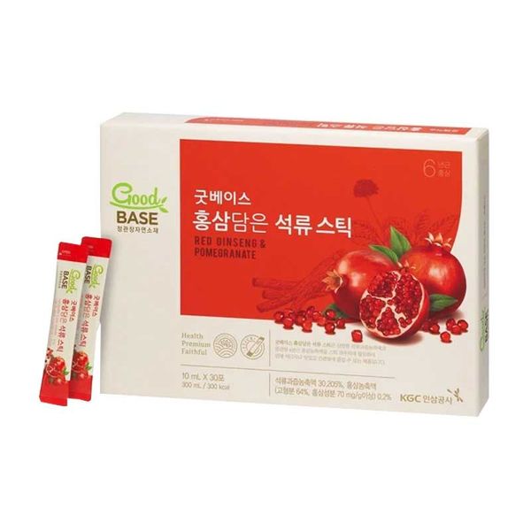 Nước Hồng Sâm Lựu Đỏ KGC Goodbase 10ml x 30 gói