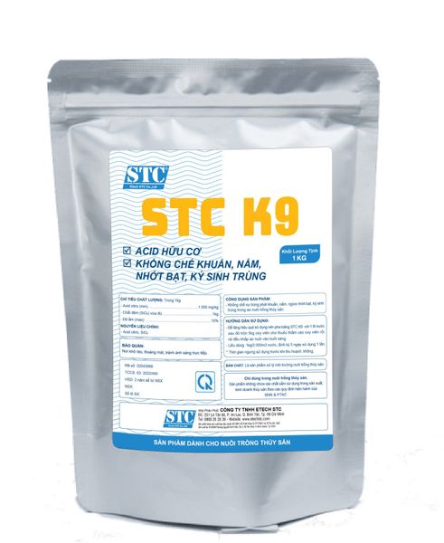 STC K9- Acid hữu cơ khống chế khuẩn, nấm, nhớt bạt, ký sinh trùng