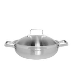 Chảo Lẩu Sâu Lòng Inox 3 lớp đáy liền Ccaremian 28cm, HAPPYCOOK