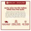 Nước Mắm Phú Quốc Hồng Hoa 40 độ đạm 60ml (Hộp 6 chai)