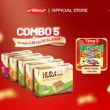  [MUA 5 TẶNG 3] Combo 5 Bánh Hura Deli Cốm - Dừa Bibica 336g đủ vị 