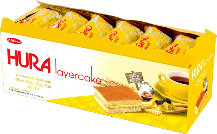 Bánh Hura Bơ sữa hộp Demi 300g (3.6kg)
