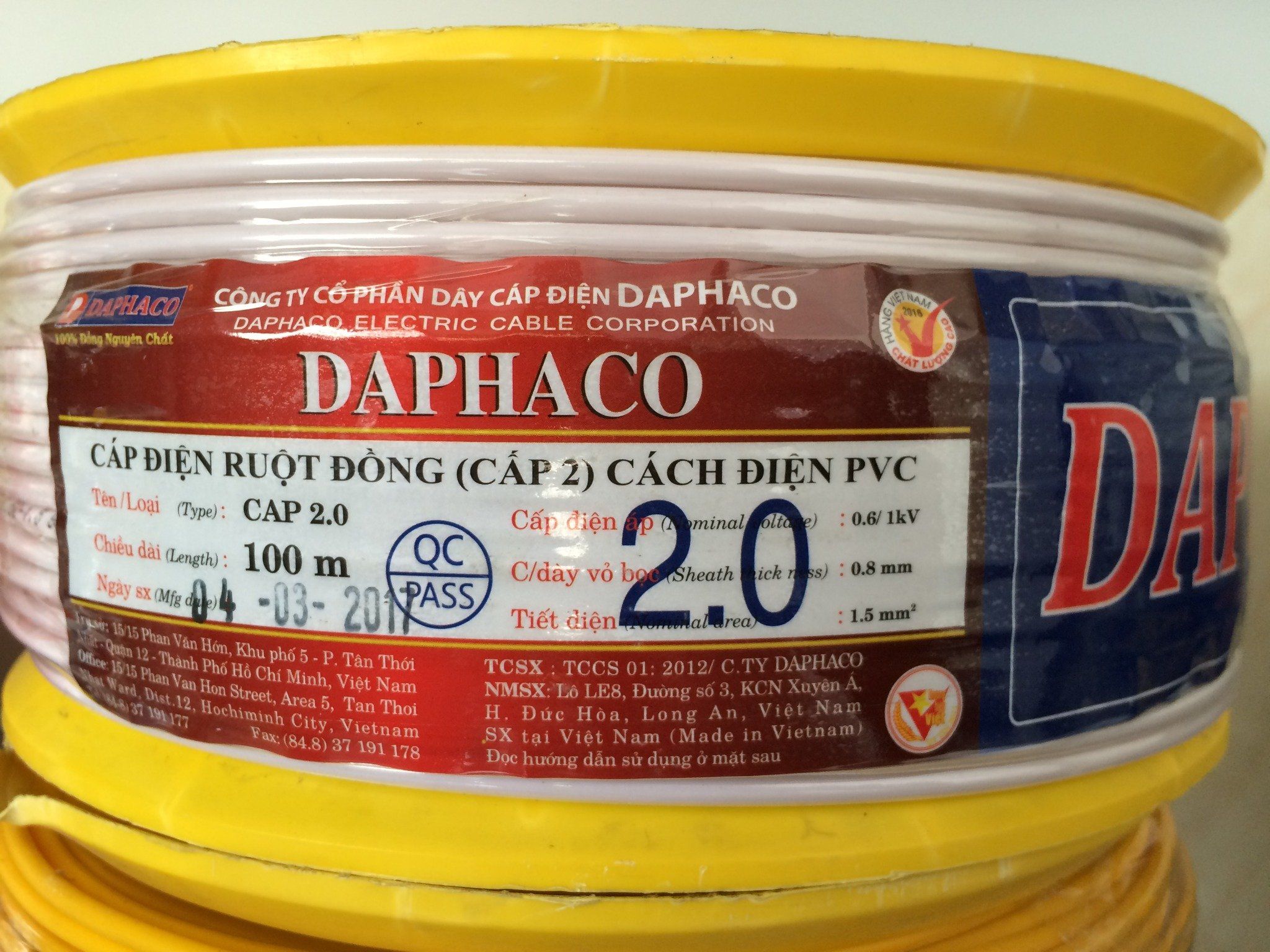 Dây Điện Daphaco 2.0mm
