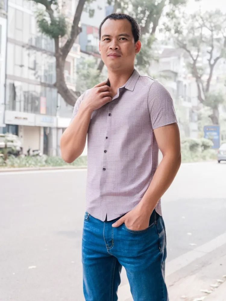 Áo sơ mi cộc tay Vincento Thành Công
