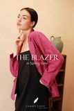 Áo blazer 2 nút - Tím hồng 