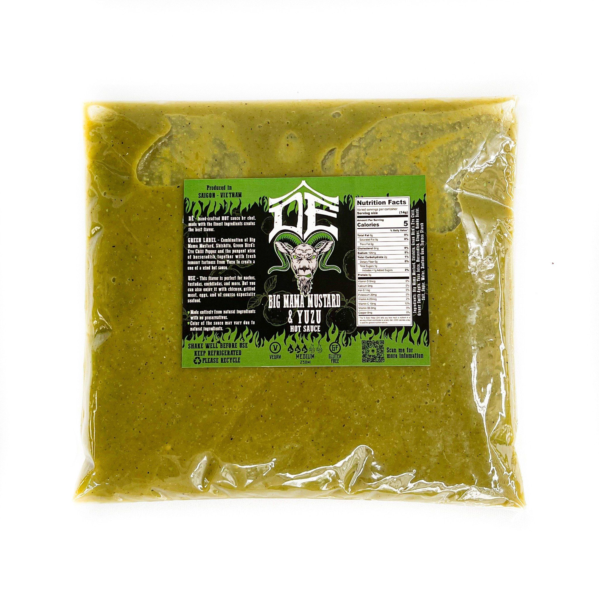 Túi Vacuum Tương ớt Big Mama Mustard & Yuzu - 1Kg