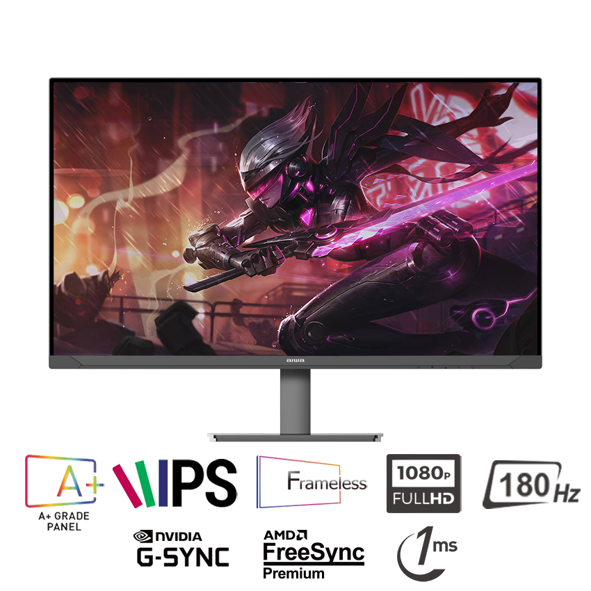  AIWA MD2707-K 27inch 180Hz IPS FHD 1ms 