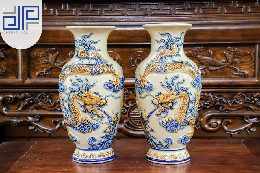 Lọ lộc bình Long cuốn thủy