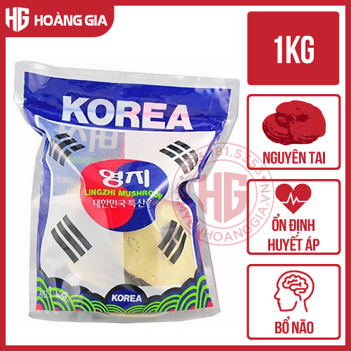 Nấm linh chi Hàn quốc Lingzhi Mushroom loại 1 bịch 1kg