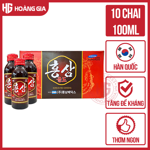 Nước sâm Hàn Quốc Hộp 10 Chai x 100ml