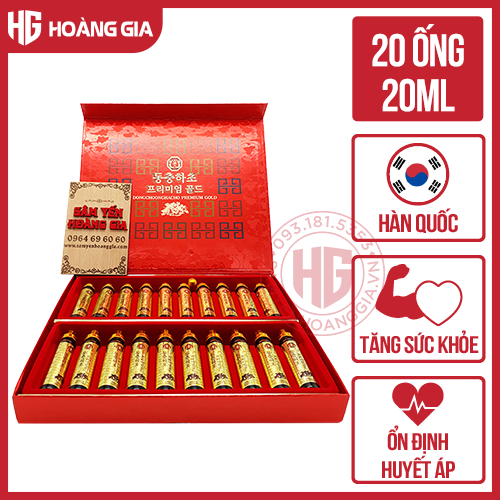 Nước đông trùng hạ thảo Hàn Quốc hộp 20 ống Bio Apgold