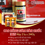 Cao hồng sâm Hàn Quốc 365 hộp 2 lọ x 240g