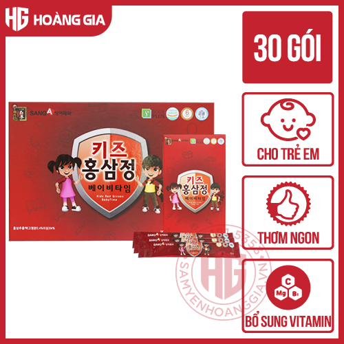 Nước hồng sâm baby SangA Hàn quốc cho trẻ hộp 30 gói 10ml