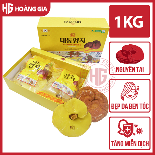 Nấm Linh Chi Nguyên Tai Imsil Hàn Quốc Hộp 1kg