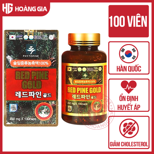 Viên tinh dầu thông Hàn Quốc Red Pine Gold hộp 100 viên