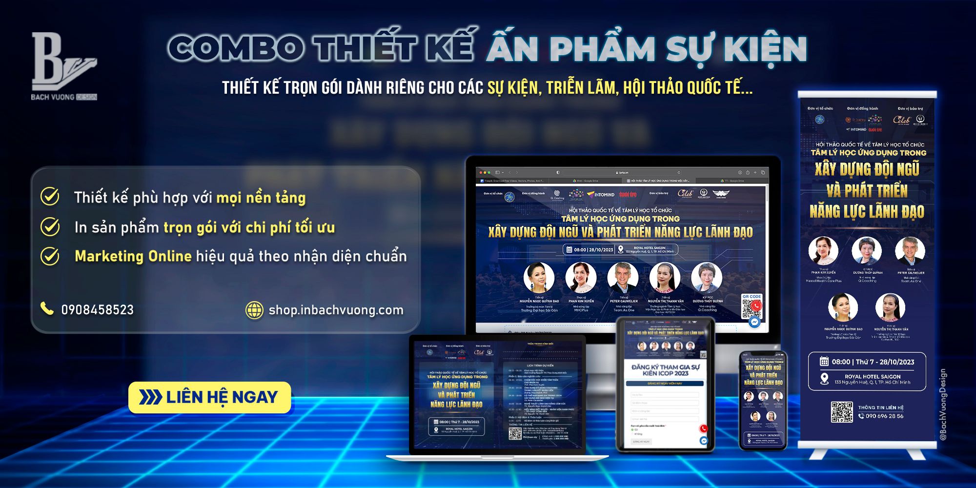  [THIẾT KẾ] COMBO THIẾT KẾ ẤN PHẨM SỰ KIỆN 