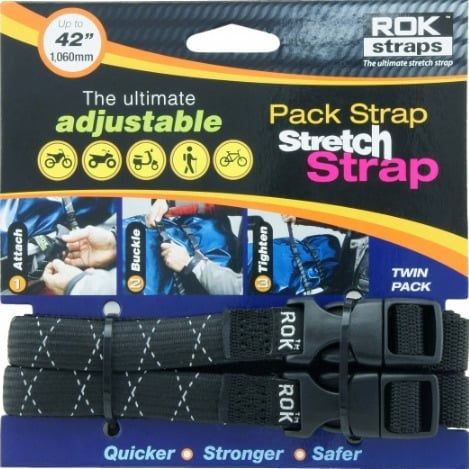 Dây Ràng Hành Lý ROK Straps Medium Duty (Max 1060mm) - Black/Reflective