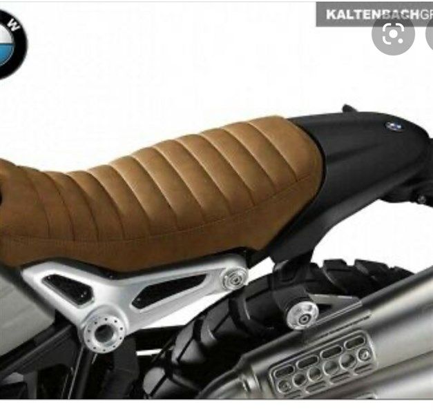 Combo Yên R9T Scrambler Độ-Nâu