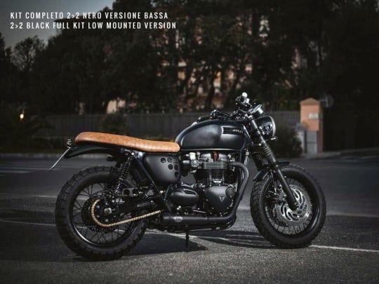 Pô Zard Full System Black Ceramic for Triumph Bonneville T120