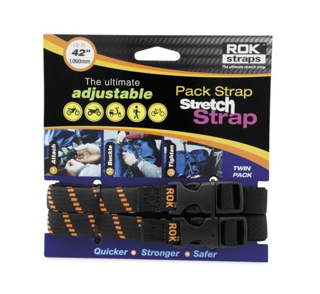 Dây Ràng Hành Lý ROK Straps Medium Duty (Max 1060mm) - Black/Orange
