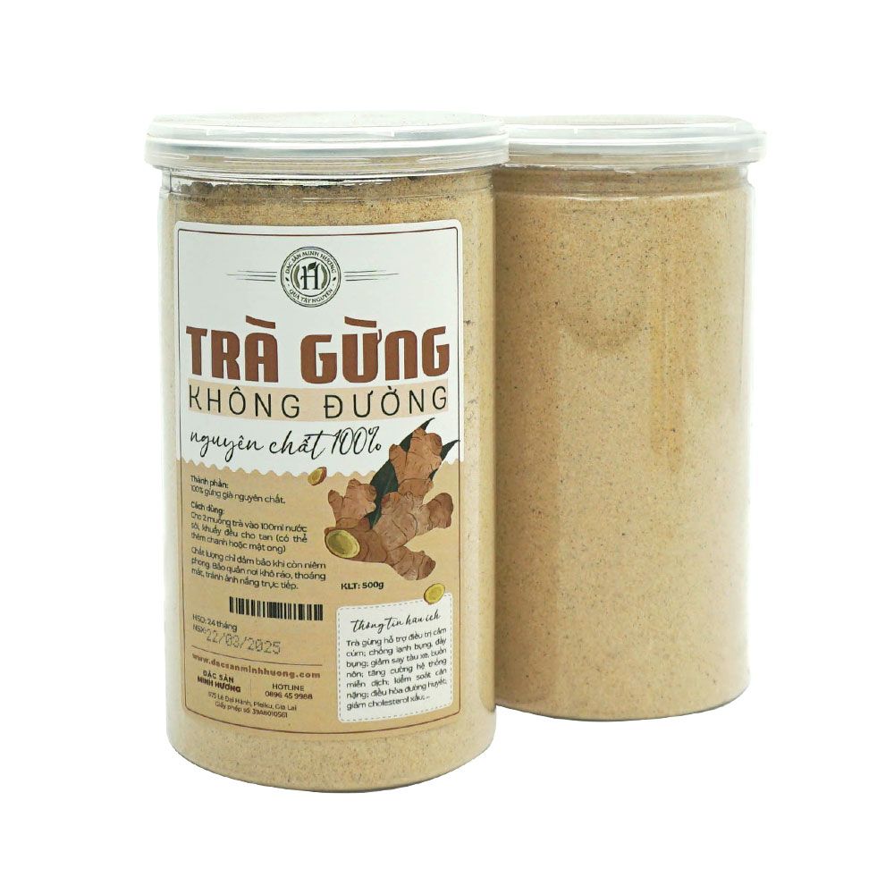 Trà gừng hòa tan không đường